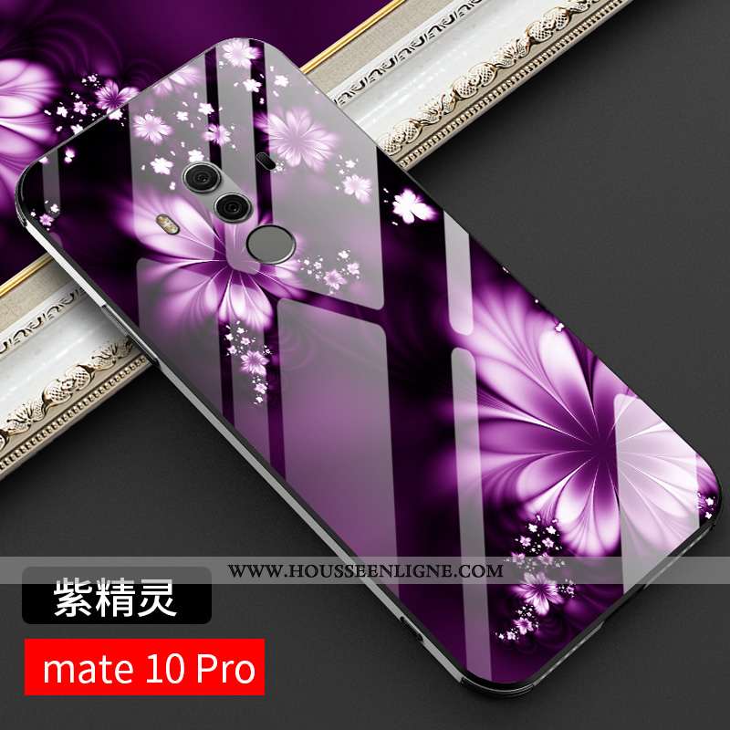 Étui Huawei Mate 10 Pro Verre Personnalité Tendance Tout Compris Ultra Protection Nouveau Noir