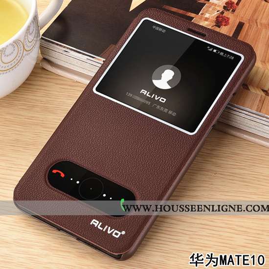 Étui Huawei Mate 10 Protection Cuir Difficile Coque Or Incassable Téléphone Portable Doré