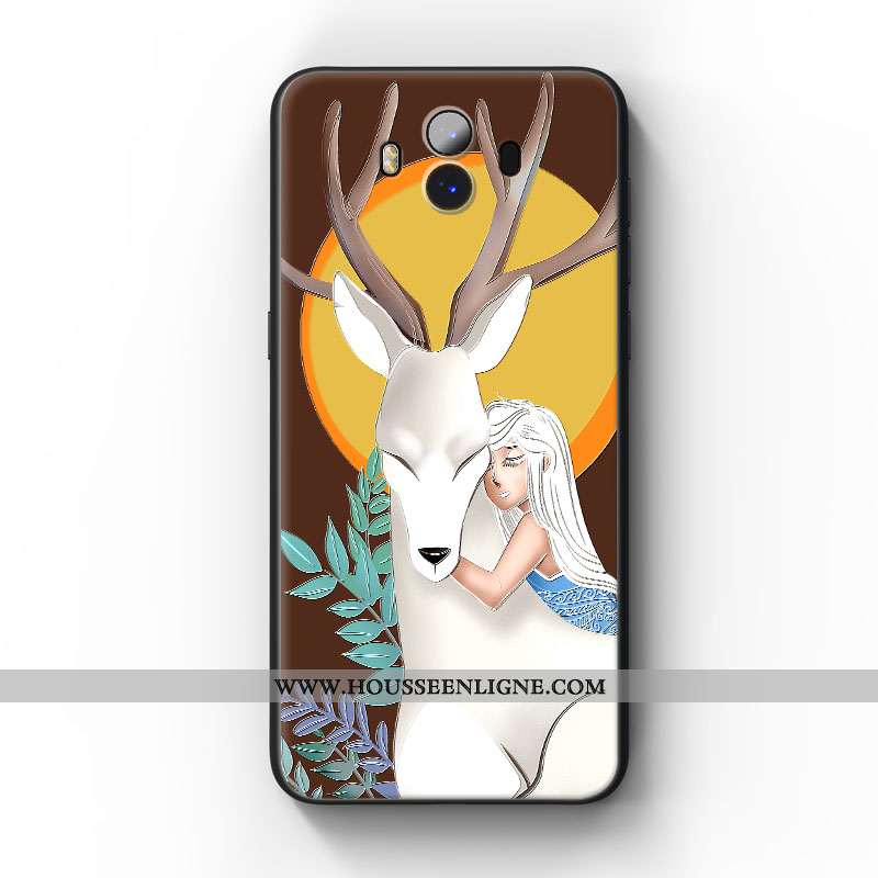 Étui Huawei Mate 10 Protection Personnalité Fluide Doux Tendance Coque Silicone Marron