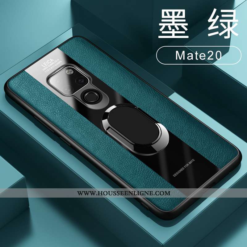 Étui Huawei Mate 20 Cuir Silicone Coque Incassable Rouge À Bord Téléphone Portable