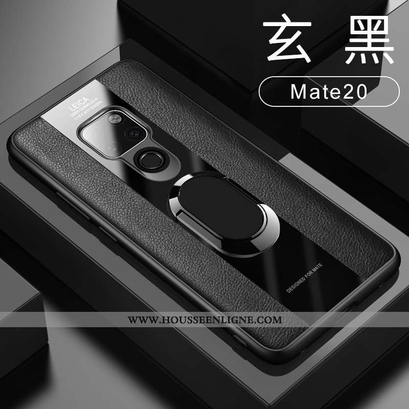 Étui Huawei Mate 20 Cuir Silicone Coque Incassable Rouge À Bord Téléphone Portable
