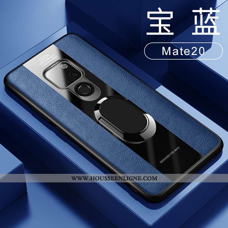 Étui Huawei Mate 20 Cuir Silicone Coque Incassable Rouge À Bord Téléphone Portable
