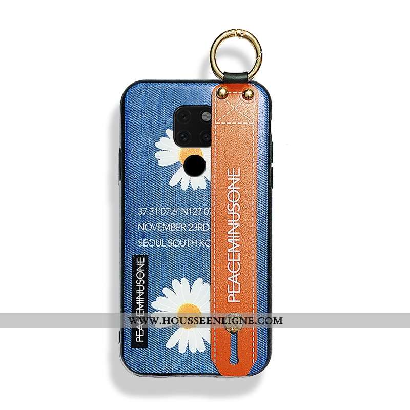 Étui Huawei Mate 20 Dessin Animé Modèle Fleurie Fluide Doux Incassable Ornements Suspendus Tout Comp
