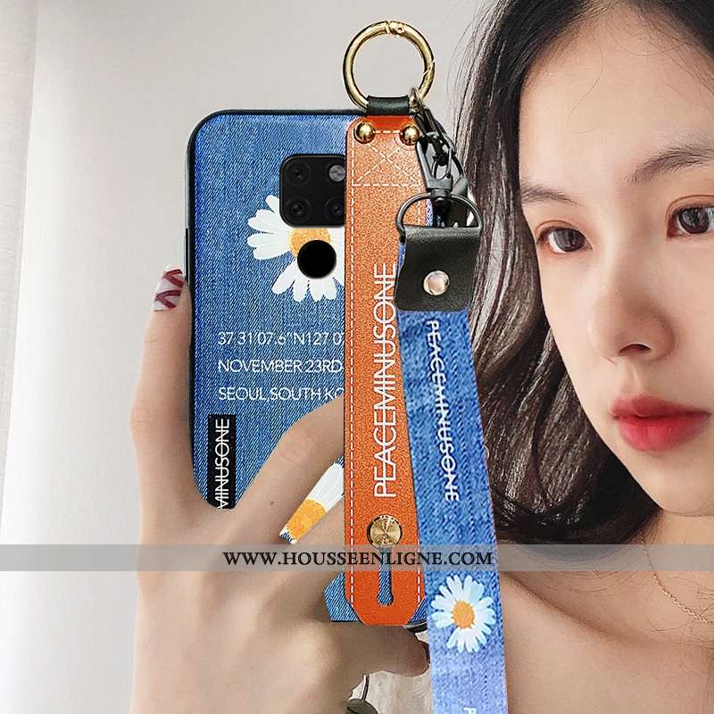 Étui Huawei Mate 20 Dessin Animé Modèle Fleurie Fluide Doux Incassable Ornements Suspendus Tout Comp
