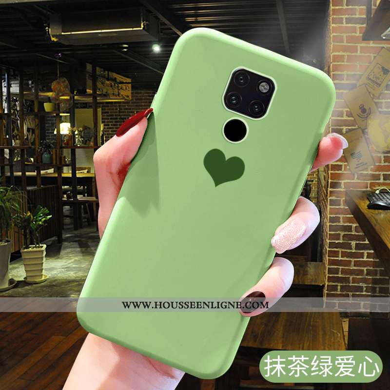 Étui Huawei Mate 20 Fluide Doux Délavé En Daim Personnalité Rose Dessin Animé Nouveau Amoureux