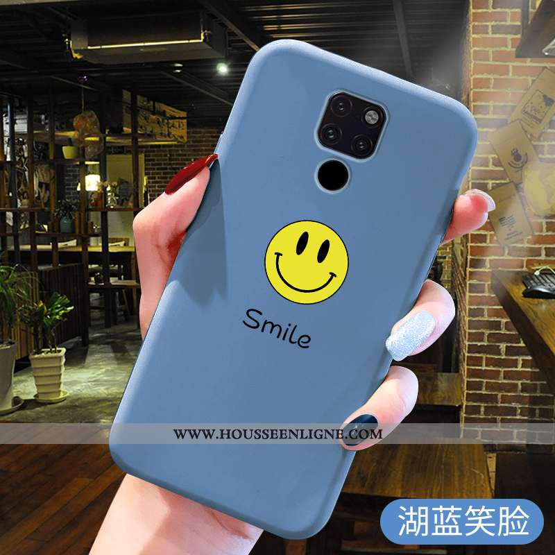 Étui Huawei Mate 20 Fluide Doux Délavé En Daim Personnalité Rose Dessin Animé Nouveau Amoureux