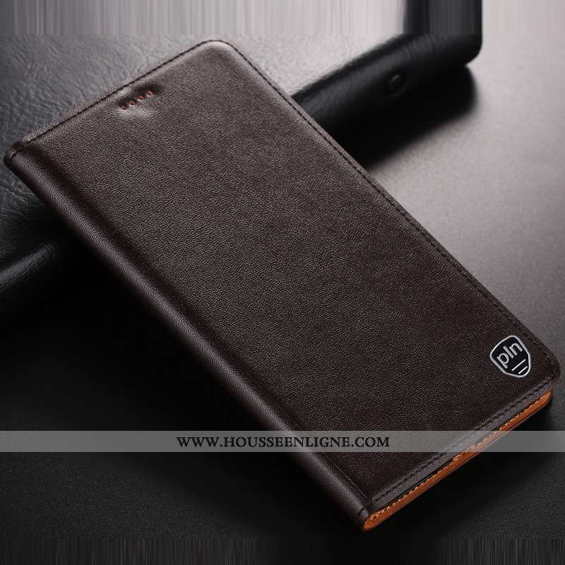 Étui Huawei Mate 20 Lite Cuir Protection Coque Véritable Téléphone Portable Jaune