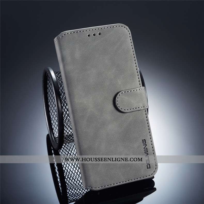 Étui Huawei Mate 20 Lite Cuir Protection Tout Compris Jeunesse Gris Clamshell