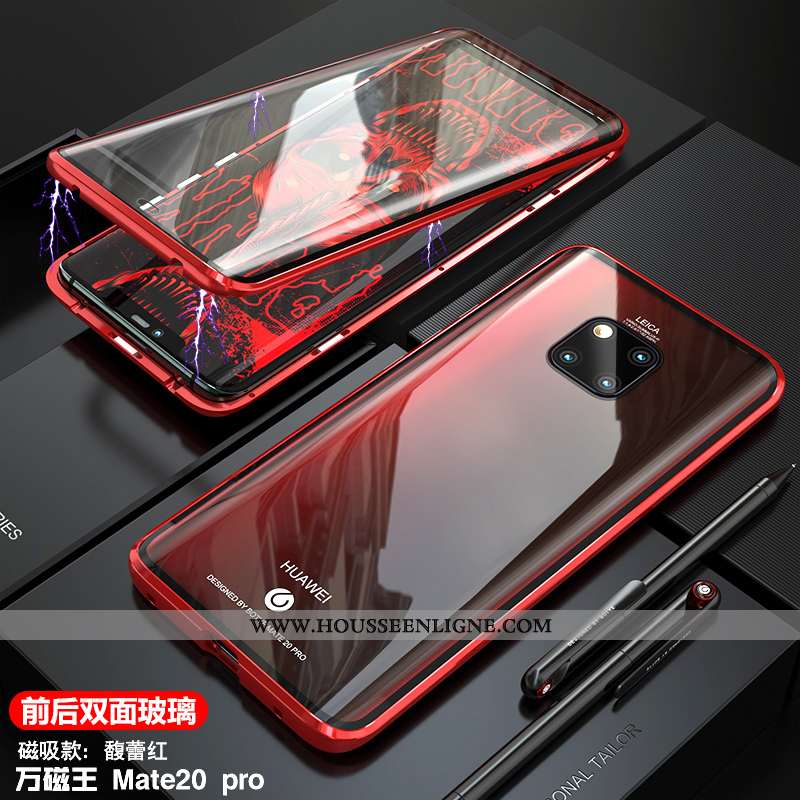 Étui Huawei Mate 20 Pro Légère Protection Magnétisme Transparent Ultra Noir
