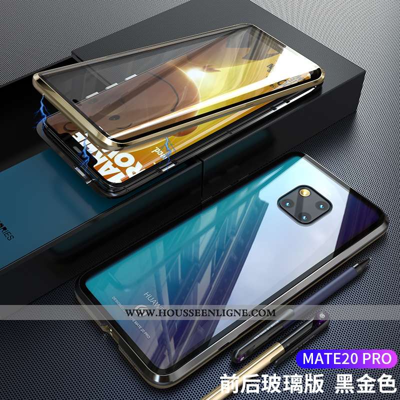Étui Huawei Mate 20 Pro Légère Protection Magnétisme Transparent Ultra Noir