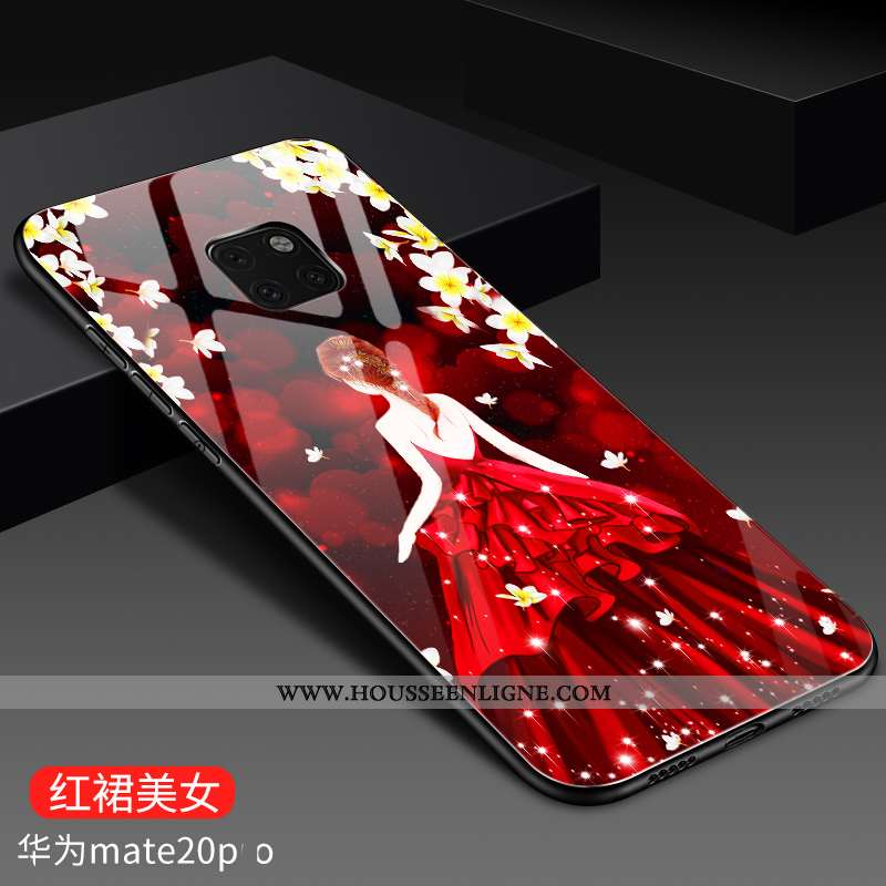 Étui Huawei Mate 20 Pro Mode Protection Difficile Téléphone Portable Net Rouge Silicone Tendance Ble