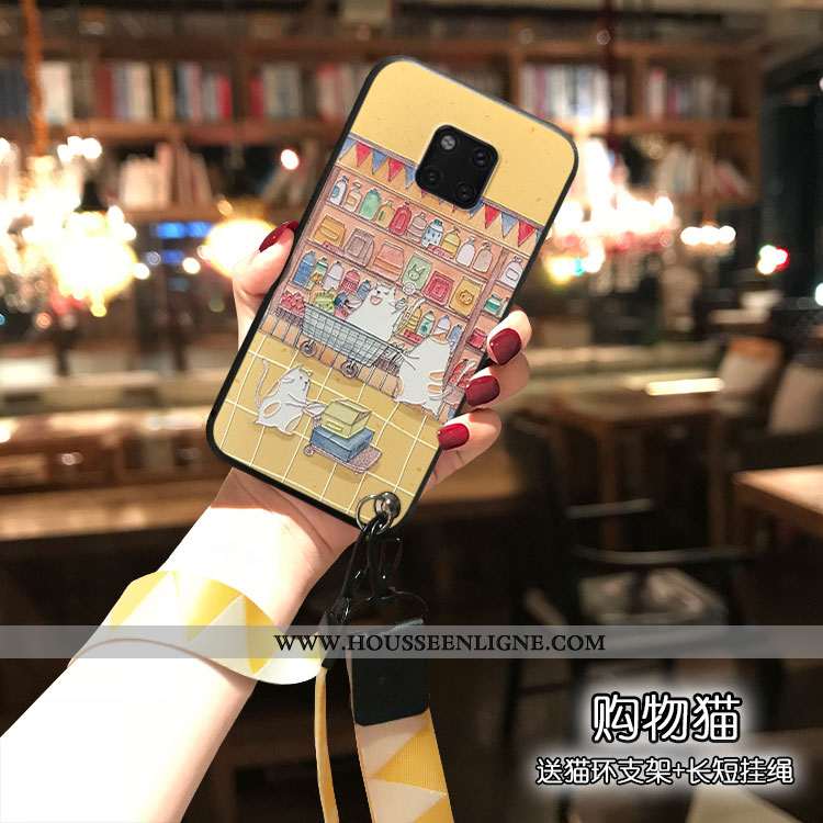 Étui Huawei Mate 20 Pro Mode Protection Téléphone Portable Incassable Créatif Dessin Animé Jaune