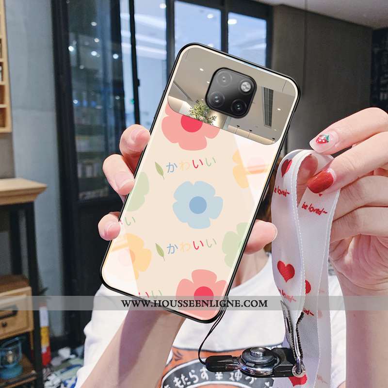 Étui Huawei Mate 20 Pro Personnalité Créatif Protection Téléphone Portable Simple Mode Rose