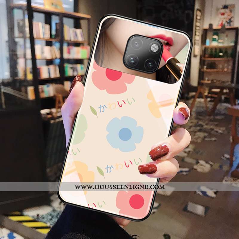 Étui Huawei Mate 20 Pro Personnalité Créatif Protection Téléphone Portable Simple Mode Rose