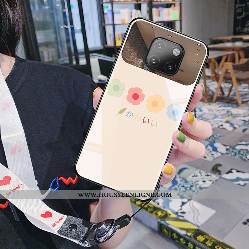 Étui Huawei Mate 20 Pro Personnalité Créatif Protection Téléphone Portable Simple Mode Rose