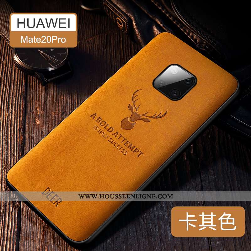 Étui Huawei Mate 20 Pro Silicone Protection Tendance Kaki Légère Coque Khaki