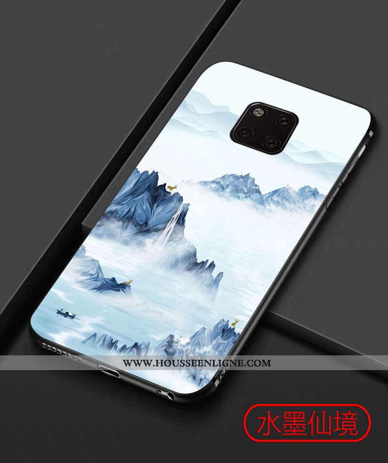 Étui Huawei Mate 20 Pro Vintage Tendance Silicone Téléphone Portable Tout Compris Protection Coque B
