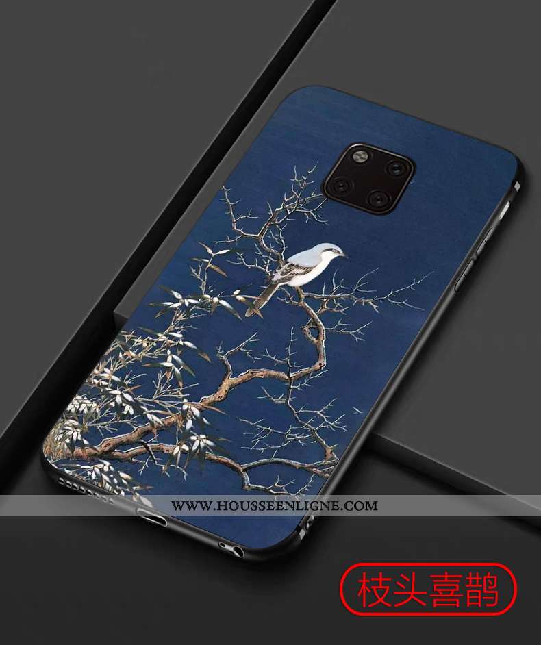 Étui Huawei Mate 20 Pro Vintage Tendance Silicone Téléphone Portable Tout Compris Protection Coque B