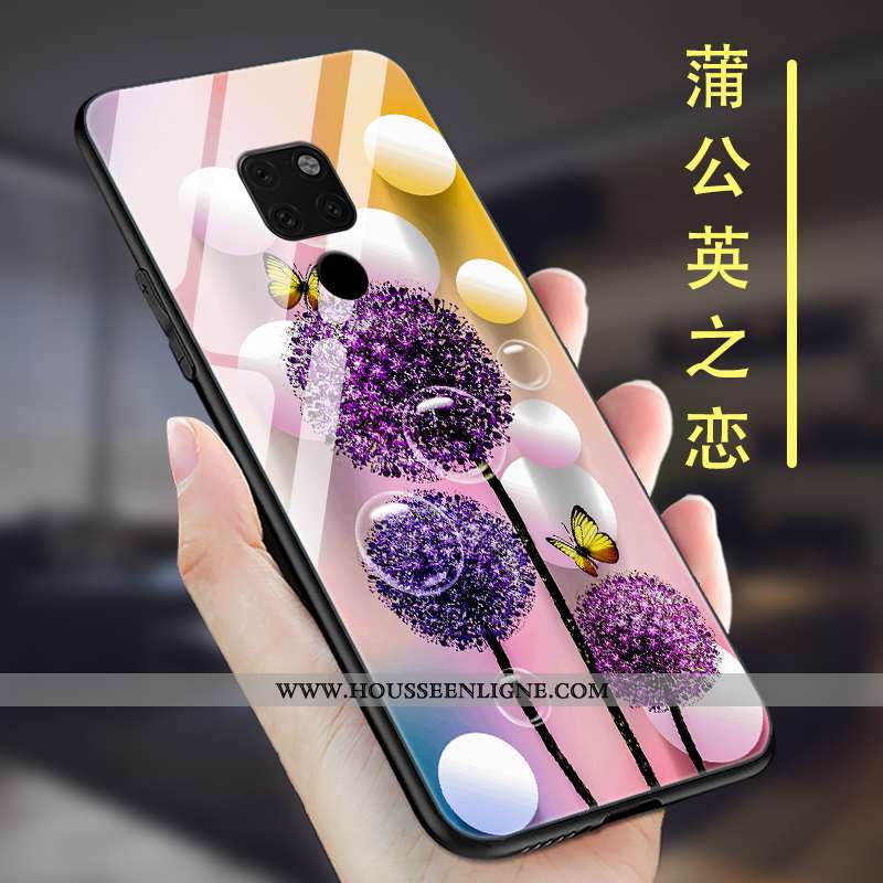 Étui Huawei Mate 20 Protection Verre Incassable Violet Coque Ultra