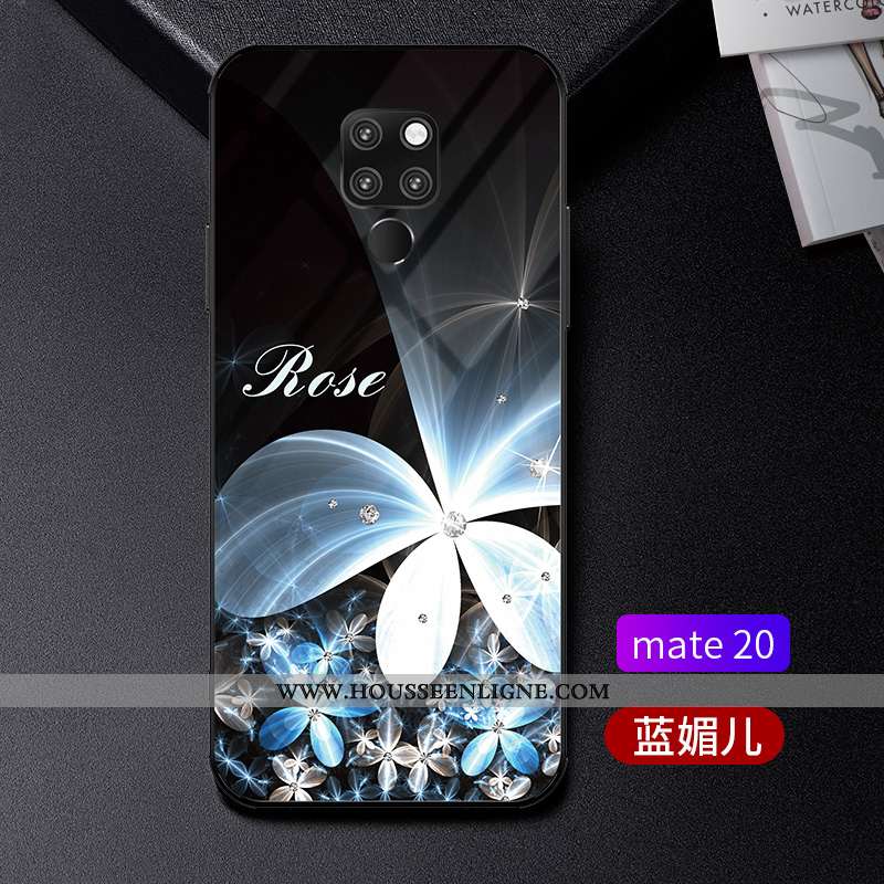 Étui Huawei Mate 20 Tendance Légère Incassable Protection Verre Bleu Luxe