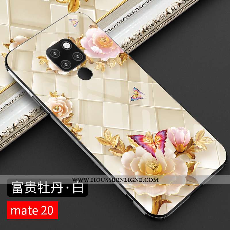 Étui Huawei Mate 20 Verre Personnalité Luxe Créatif Nouveau Légère Protection Noir