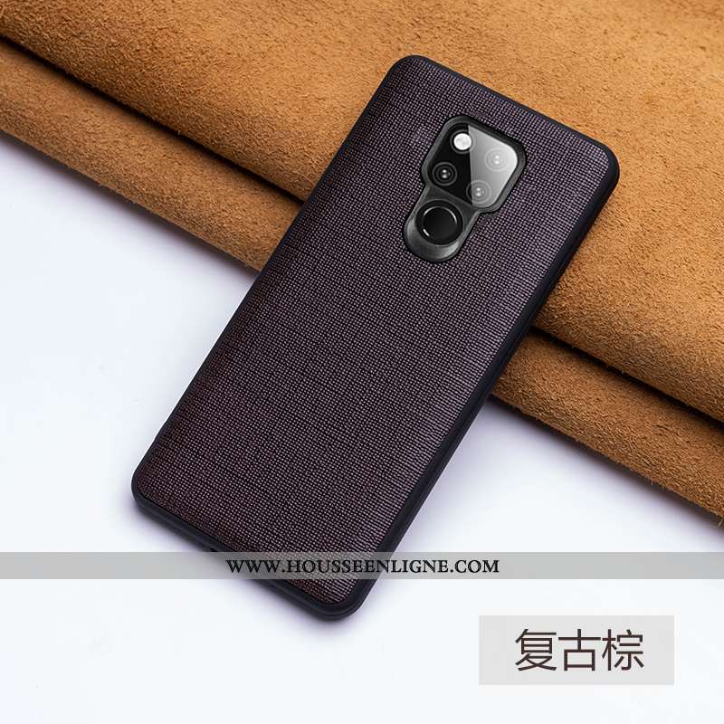 Étui Huawei Mate 20 X Fluide Doux Cuir Véritable Légère Ultra Bovins Bleu Marin Téléphone Portable B