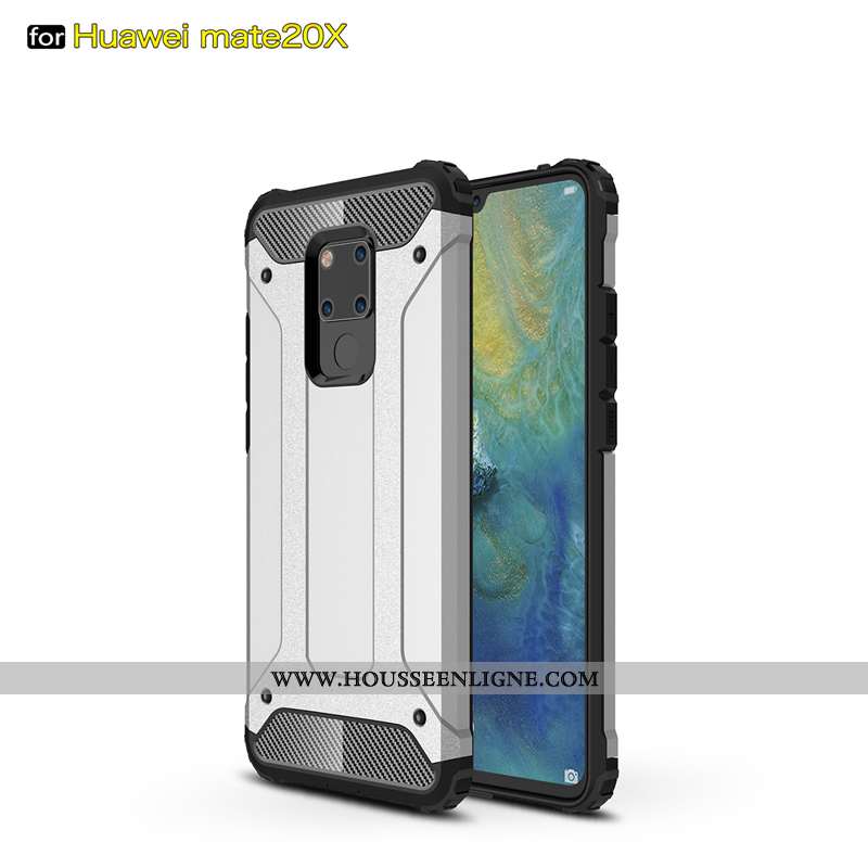 Étui Huawei Mate 20 X Personnalité Fluide Doux Silicone Simple Argent Ballon