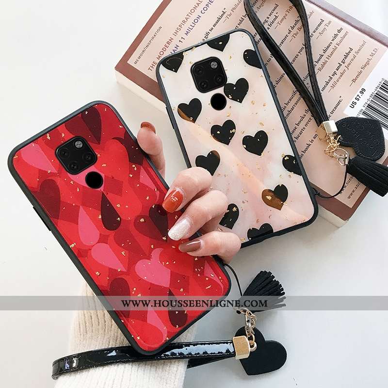 Étui Huawei Mate 20 X Protection Charmant Tendance Silicone Fluide Doux Rouge