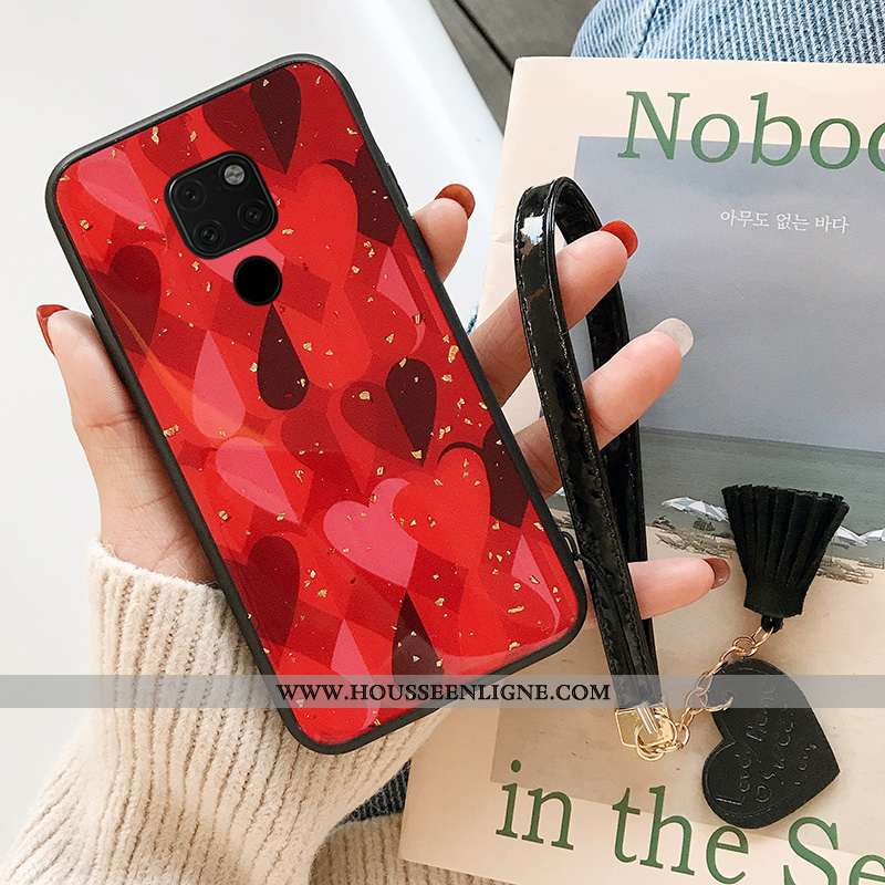 Étui Huawei Mate 20 X Protection Charmant Tendance Silicone Fluide Doux Rouge