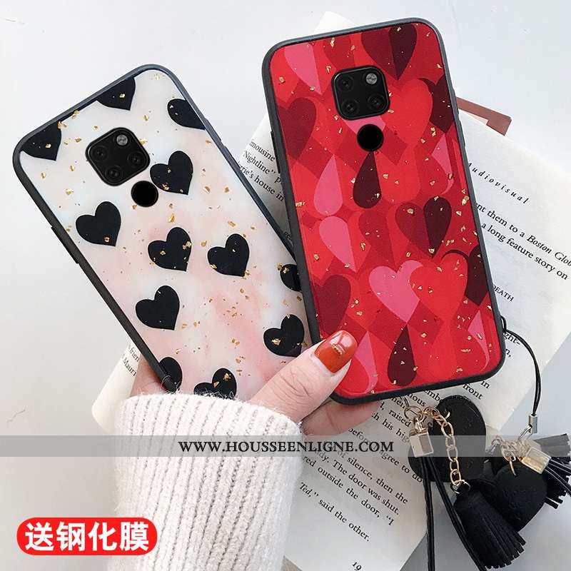 Étui Huawei Mate 20 X Protection Charmant Tendance Silicone Fluide Doux Rouge