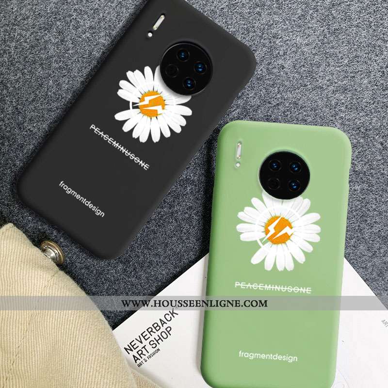 Étui Huawei Mate 30 Créatif Charmant Silicone Clair Fluide Doux Personnalité Vert Verte