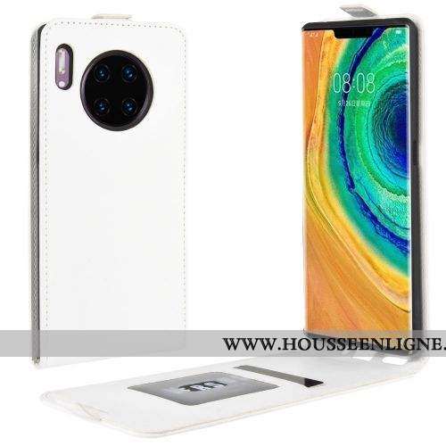 Étui Huawei Mate 30 Cuir Protection Marron Section Verticale Coque Téléphone Portable