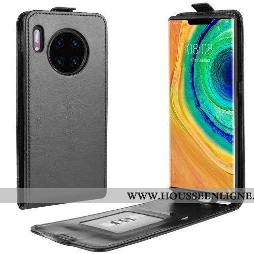 Étui Huawei Mate 30 Cuir Protection Marron Section Verticale Coque Téléphone Portable