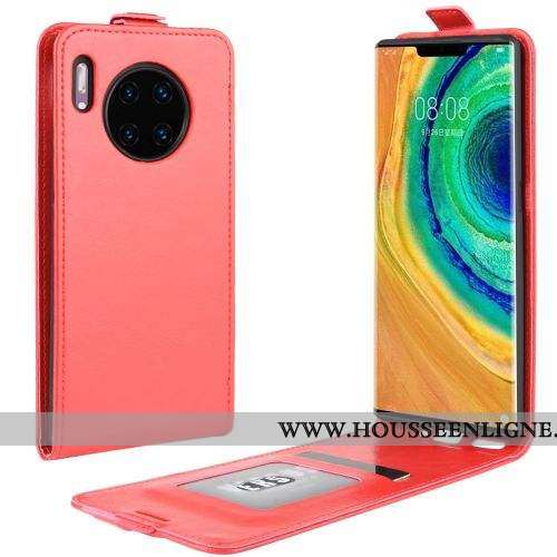 Étui Huawei Mate 30 Cuir Protection Marron Section Verticale Coque Téléphone Portable