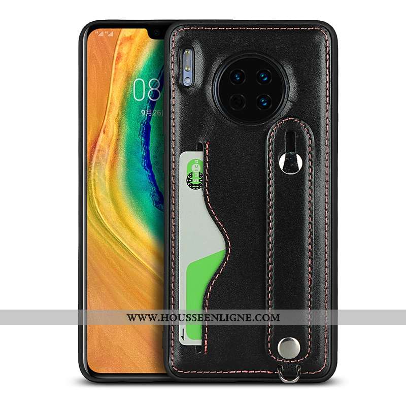 Étui Huawei Mate 30 Cuir Véritable Ornements Suspendus Coque Carte Incassable Tout Compris Nouveau V