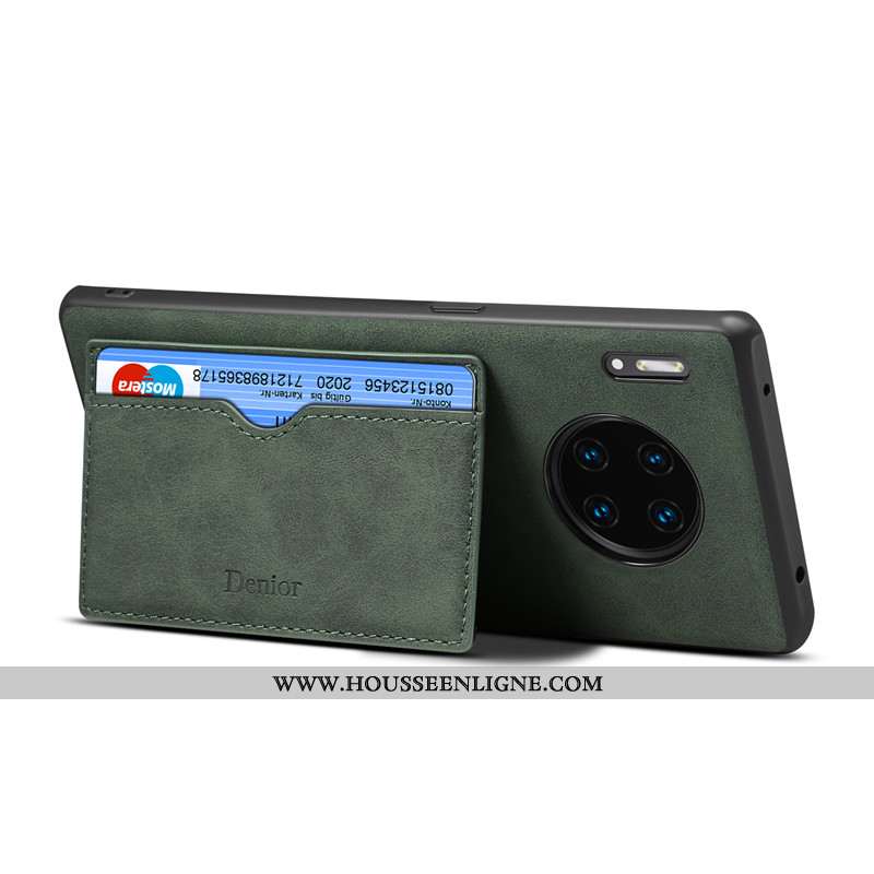 Étui Huawei Mate 30 Fluide Doux Protection Carte Coque Support Tout Compris Incassable Rouge