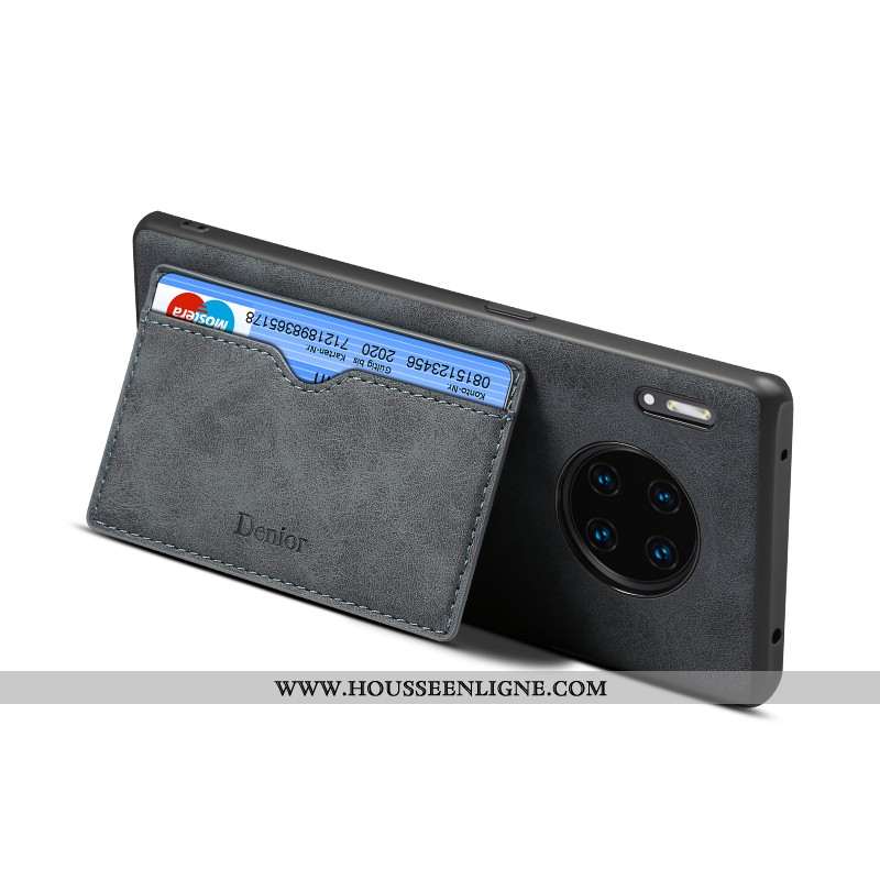 Étui Huawei Mate 30 Fluide Doux Protection Carte Coque Support Tout Compris Incassable Rouge