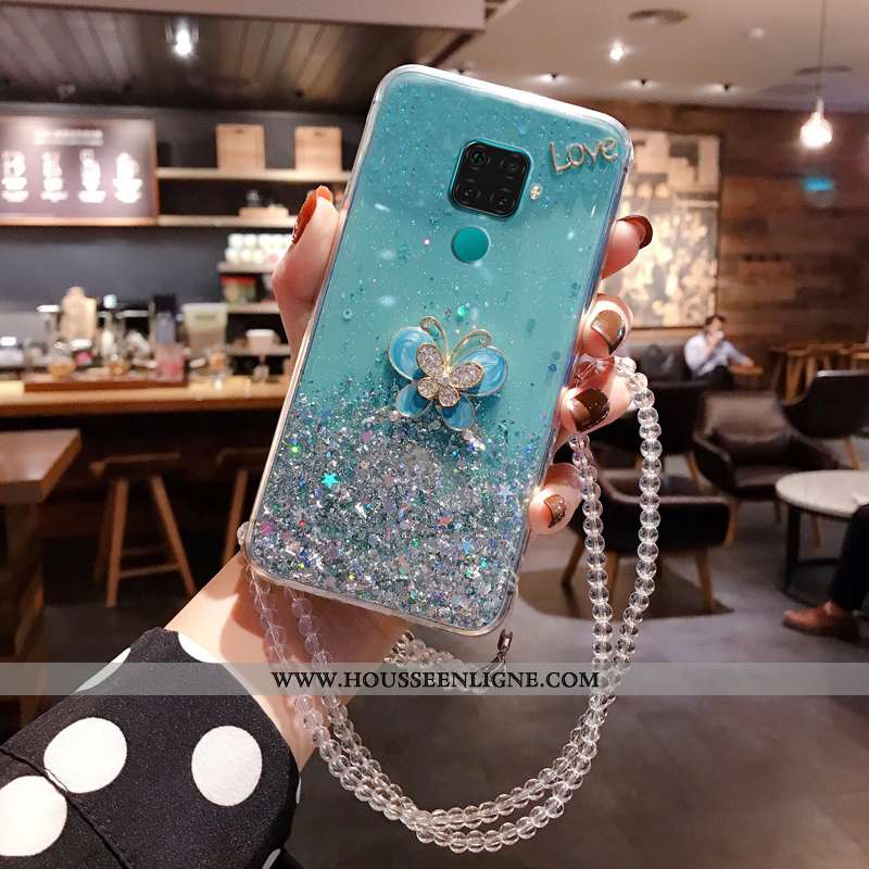 Étui Huawei Mate 30 Lite Dessin Animé Tendance Difficile Bleu Rose Mode