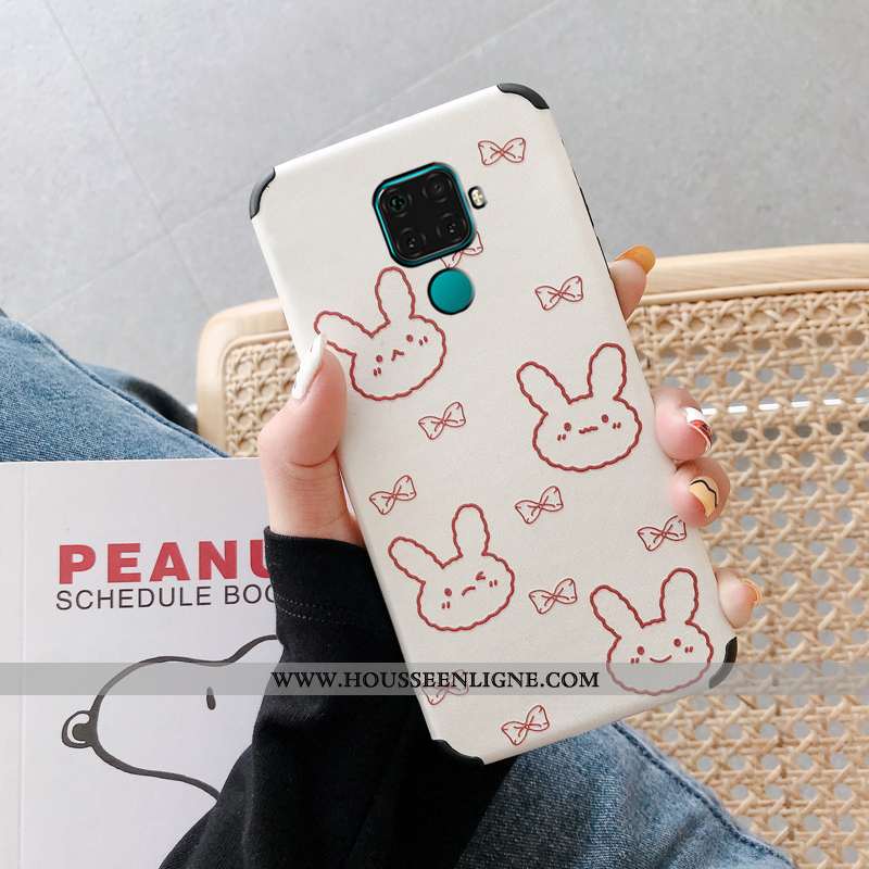 Étui Huawei Mate 30 Lite Modèle Fleurie Silicone Tendance Téléphone Portable Gaufrage Incassable Bla