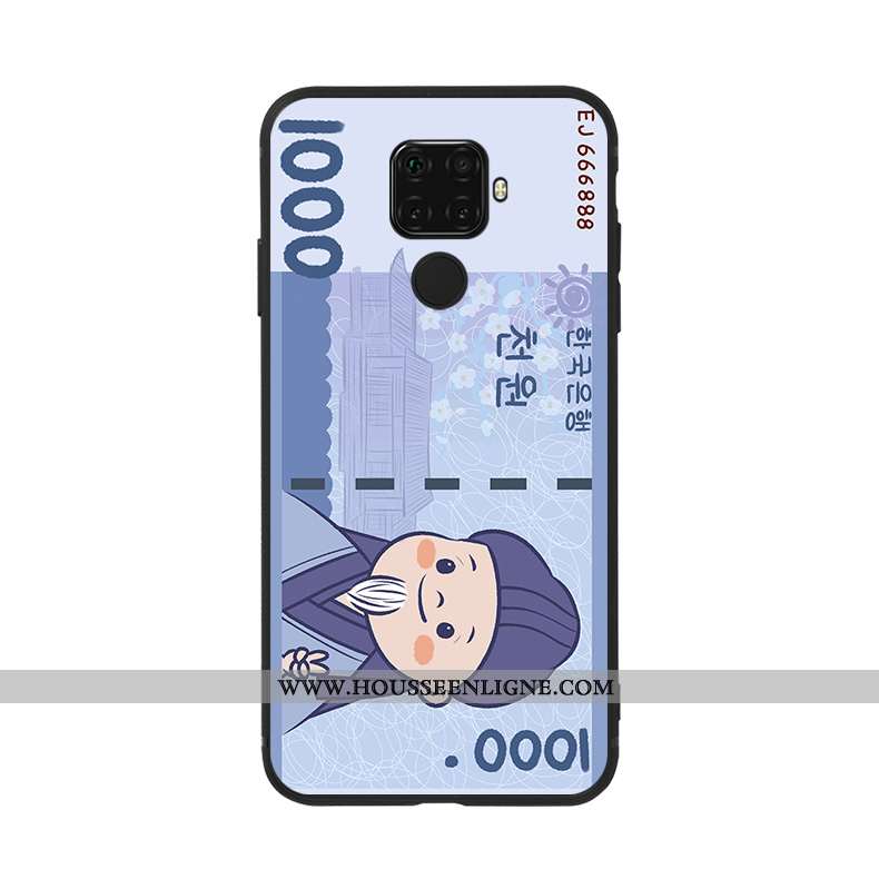 Étui Huawei Mate 30 Lite Silicone Personnalité Fluide Doux Coque Charmant Bleu Nouveau