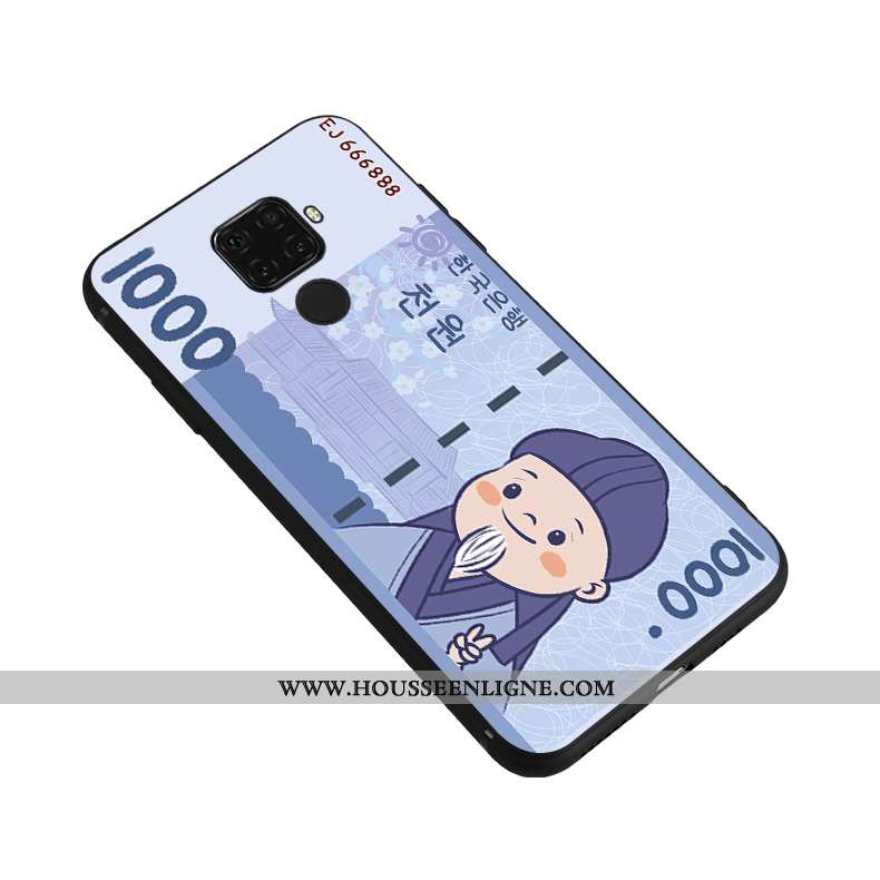 Étui Huawei Mate 30 Lite Silicone Personnalité Fluide Doux Coque Charmant Bleu Nouveau