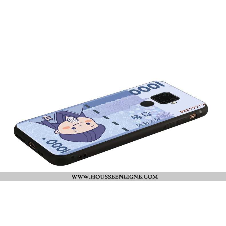 Étui Huawei Mate 30 Lite Silicone Personnalité Fluide Doux Coque Charmant Bleu Nouveau