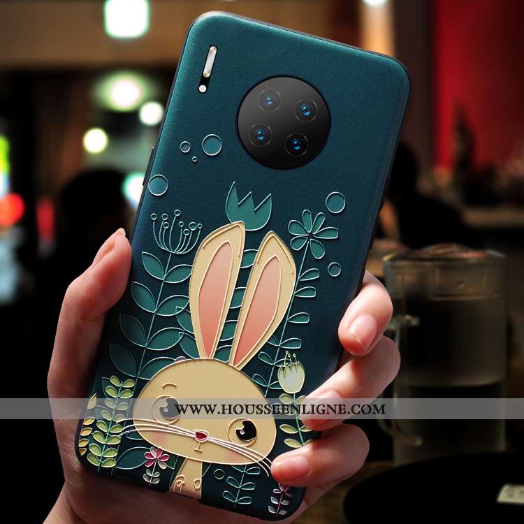 Étui Huawei Mate 30 Légère Silicone Personnalité Protection Net Rouge Charmant Ultra Rose