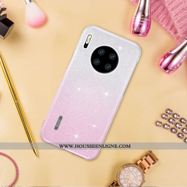Étui Huawei Mate 30 Pro Créatif Ultra Tout Compris Mode Net Rouge Vent Téléphone Portable Blanche