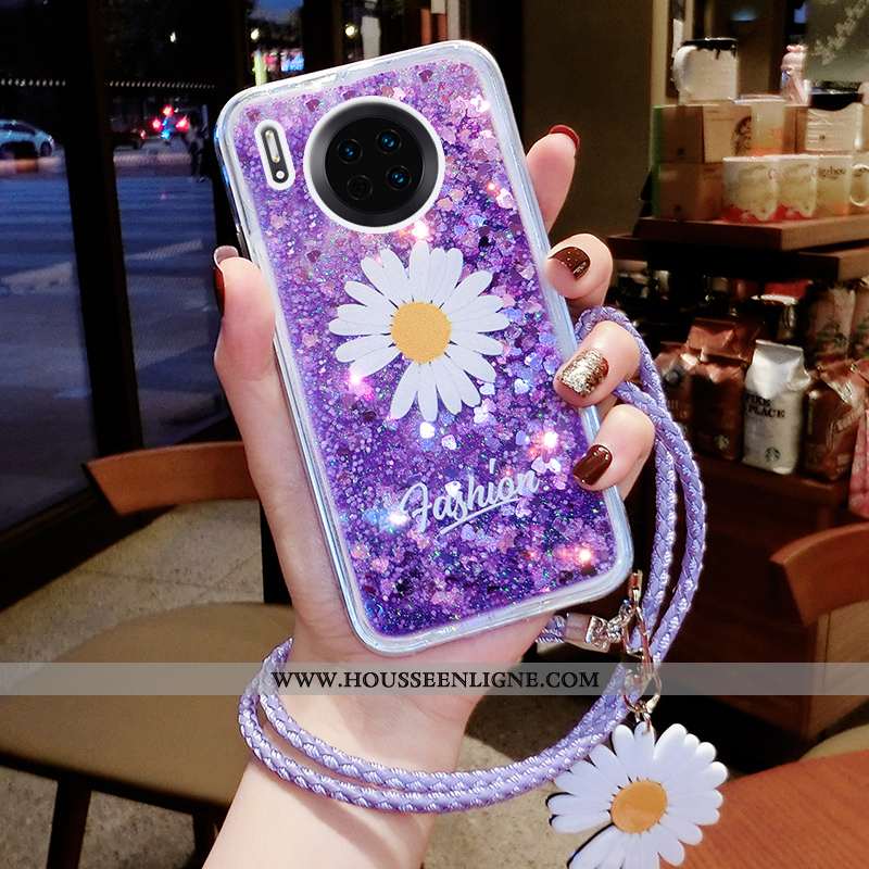 Étui Huawei Mate 30 Pro Ornements Suspendus Tendance Téléphone Portable Quicksand Luxe Petite Margue