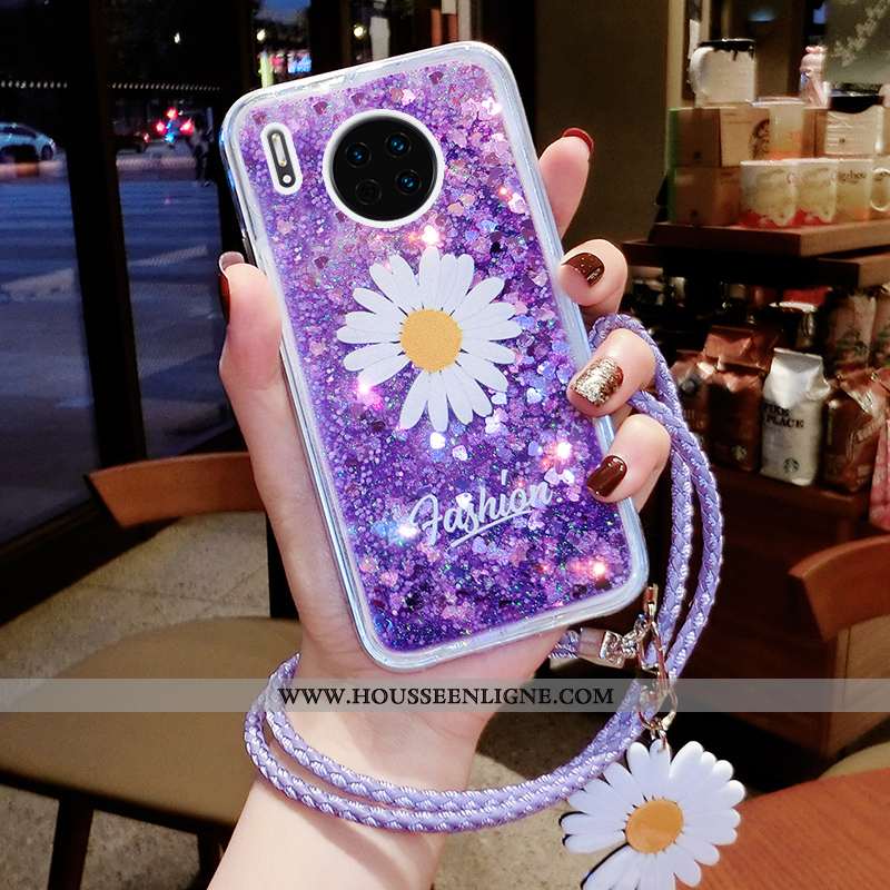 Étui Huawei Mate 30 Pro Ornements Suspendus Tendance Téléphone Portable Quicksand Luxe Petite Margue