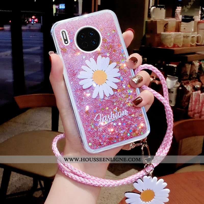 Étui Huawei Mate 30 Pro Ornements Suspendus Tendance Téléphone Portable Quicksand Luxe Petite Margue