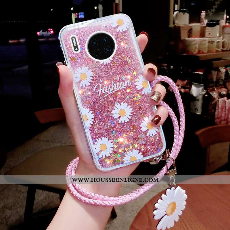 Étui Huawei Mate 30 Pro Ornements Suspendus Tendance Téléphone Portable Quicksand Luxe Petite Margue
