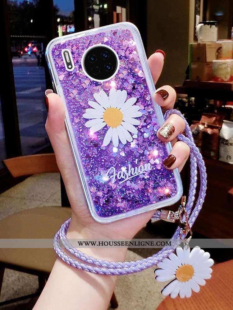 Étui Huawei Mate 30 Pro Ornements Suspendus Tendance Téléphone Portable Quicksand Luxe Petite Margue