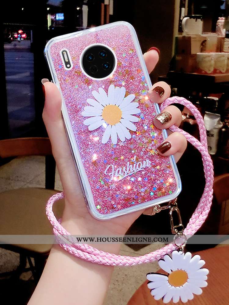 Étui Huawei Mate 30 Pro Ornements Suspendus Tendance Téléphone Portable Quicksand Luxe Petite Margue